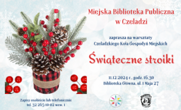 Świąteczne stroiki, czyli warsztaty rękodzieła